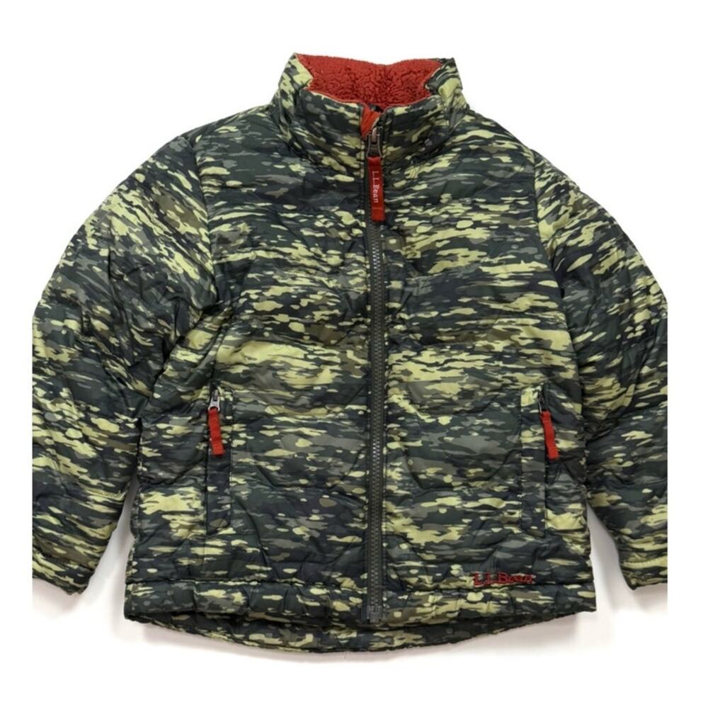 L.L. Bean Insulated Fleece Lined Camo Jacket